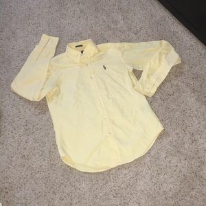 Yellow polo button down
